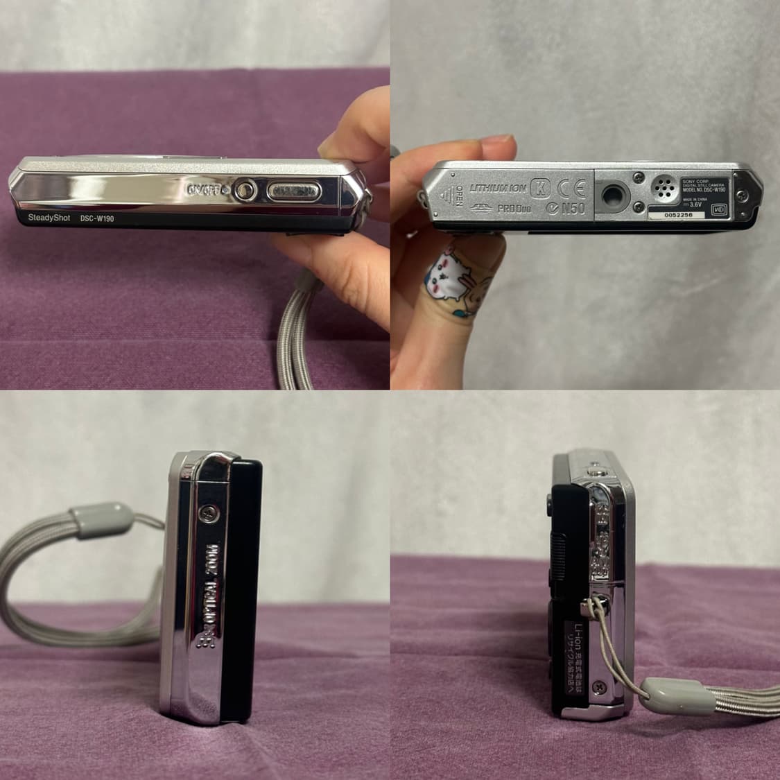 Sony cybershot dsc-w190 소니 사이버샷 디카 (작례O) 상품이미지3