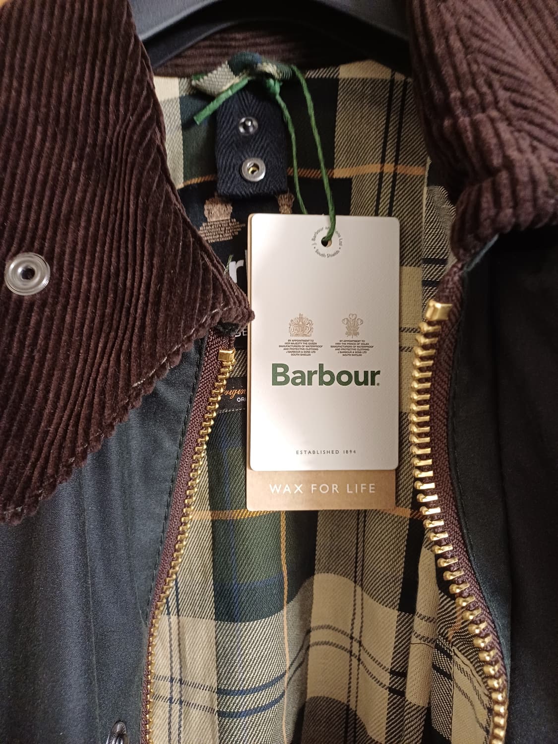 (새상품) 바버 비데일 세이지 38 상품이미지3