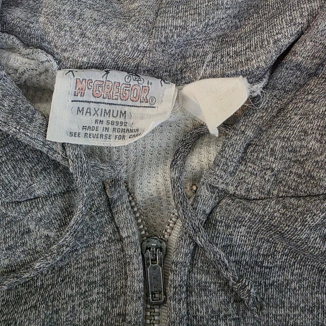 [OS] 80s 빈티지 맥그리거 써멀 더블페이스 트래쉬드 후드집업 상품이미지7