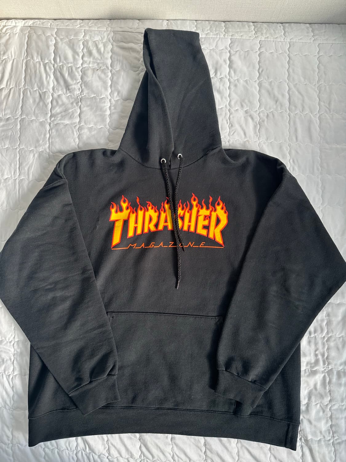 [트레셔] 플레임 후드티 블랙 L 상품이미지1