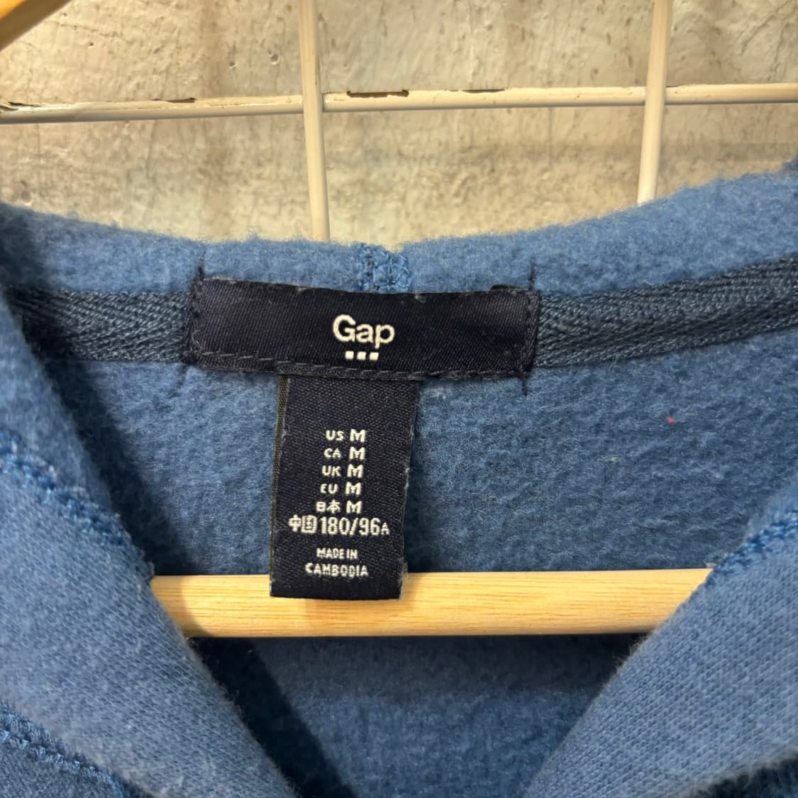 GAP 갭 y2k 블루 후드집업 M 상품이미지6