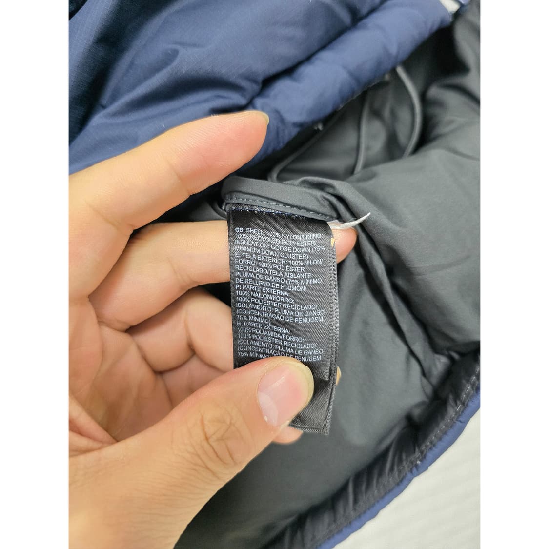 택포// 노스페이스 700 눕시 패딩 L 네이비 상품이미지3