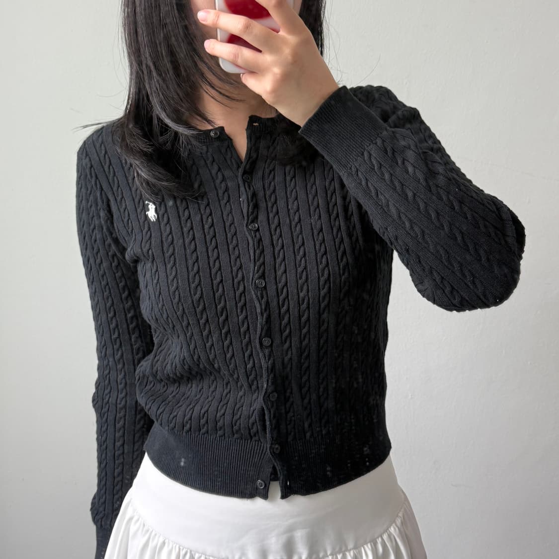 [XL] 폴로 블랙 가디건 상품이미지2