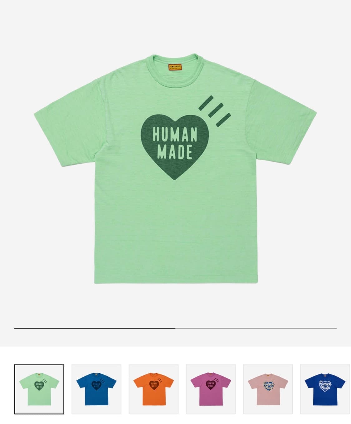 Human Made Color T-Shirt Green 상품이미지1