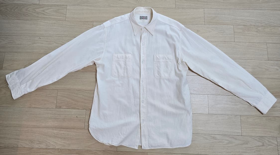 버즈릭슨 BR25996 샴브레이셔츠 Off White 상품이미지2
