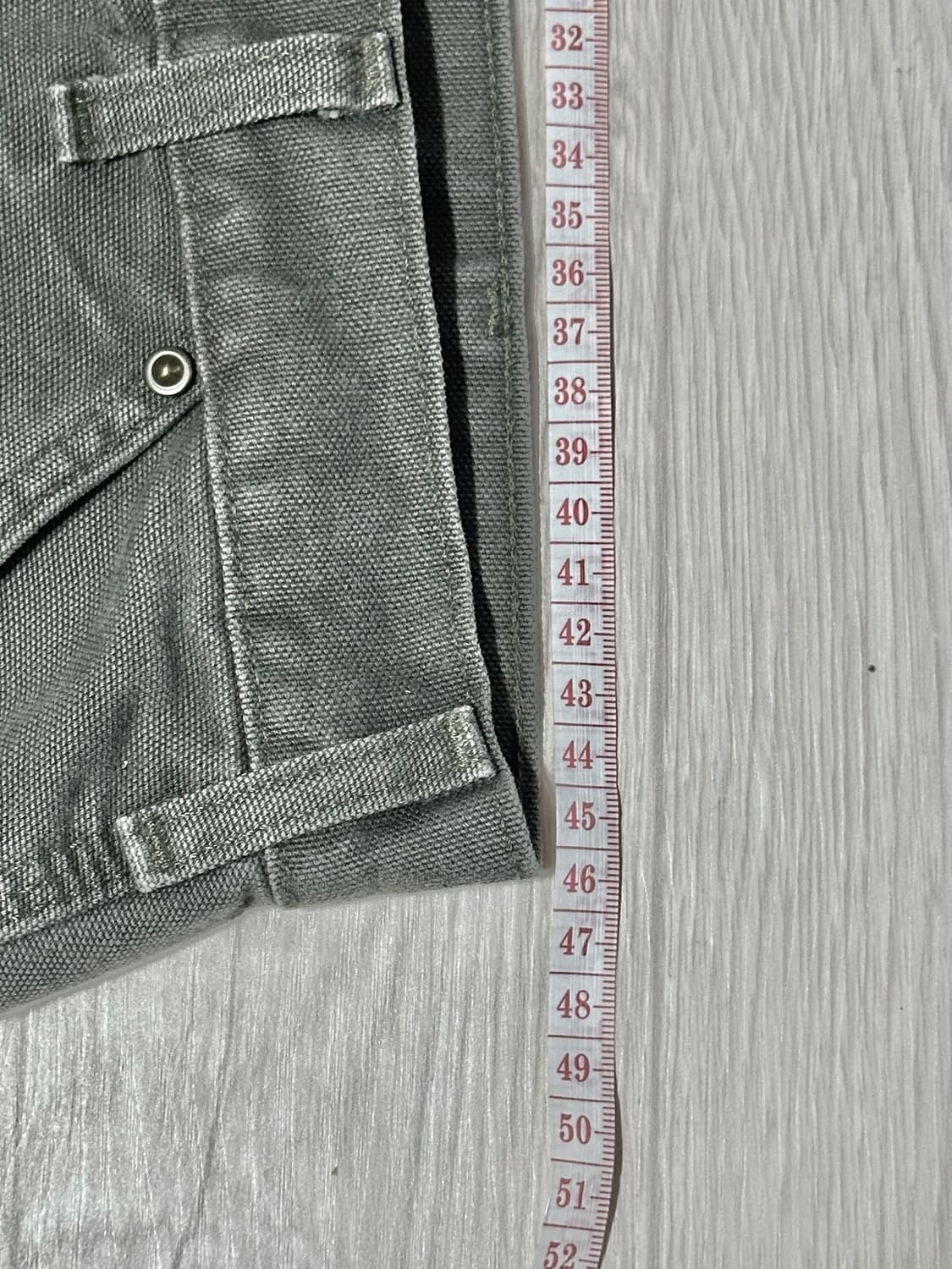 칼하트 B136 모스그린 38*34 실측 약 35-36인치 더블니 상품이미지8