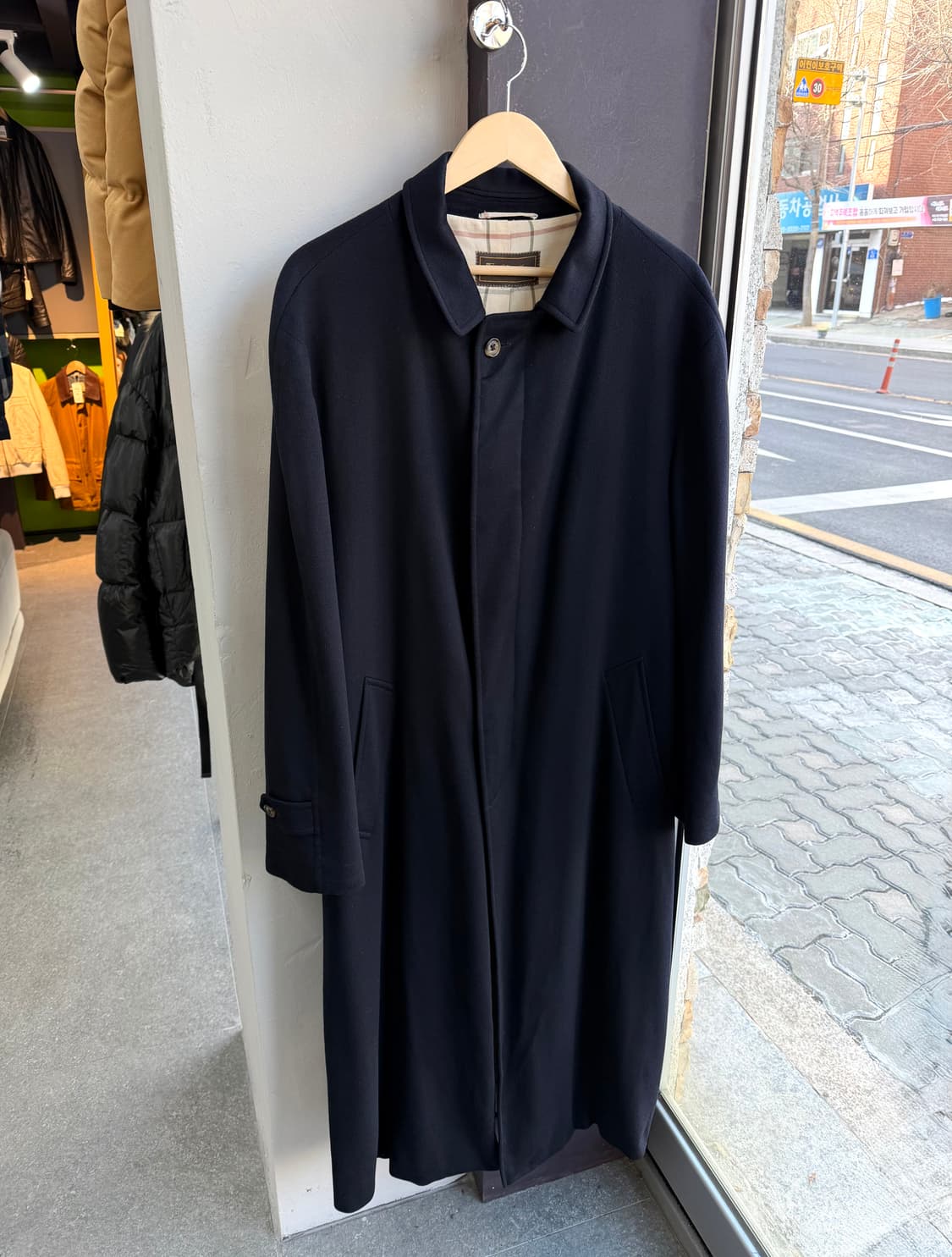 52/ 로로피아나 캐시미어100% 스톰시스템 롱코트 자켓 상품이미지2