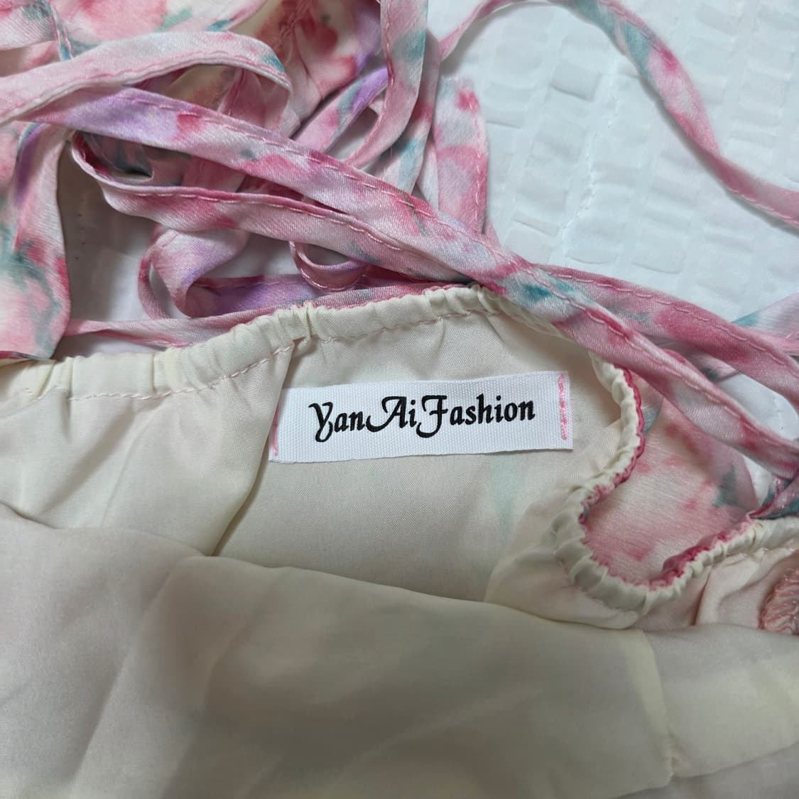 빈티지무드 백예린깔 수채화 셔링원피스 상품이미지5