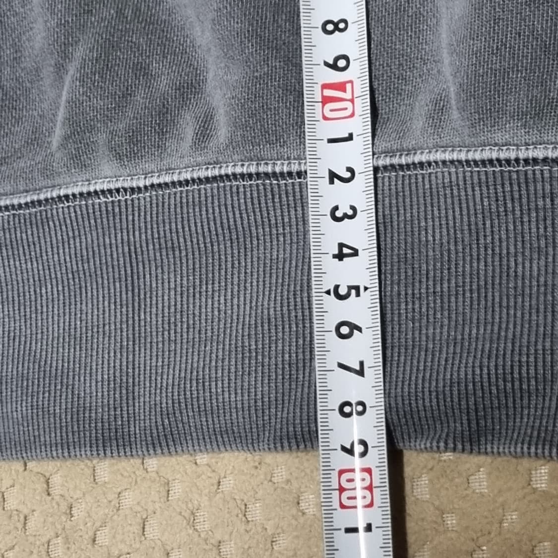 (XL) 휠라 오버핏 피그먼트 맨투맨 그레이 상품이미지8