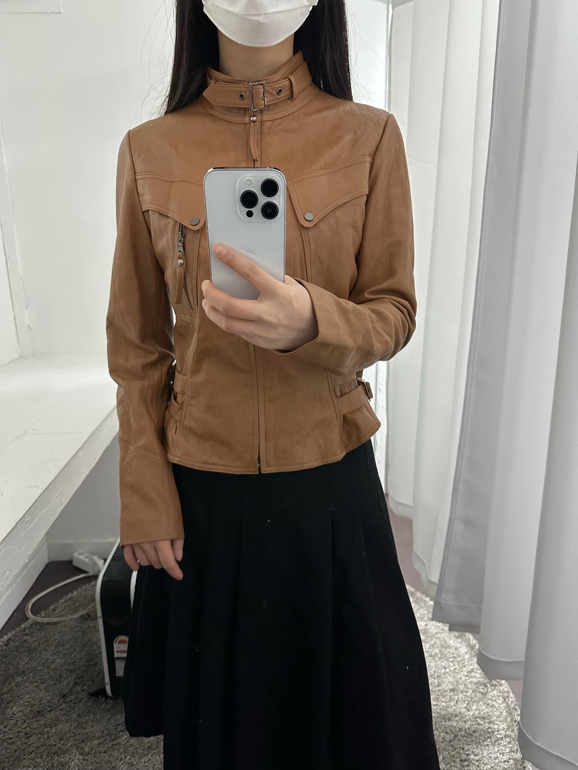 sheep skin leather jacket 상품이미지5