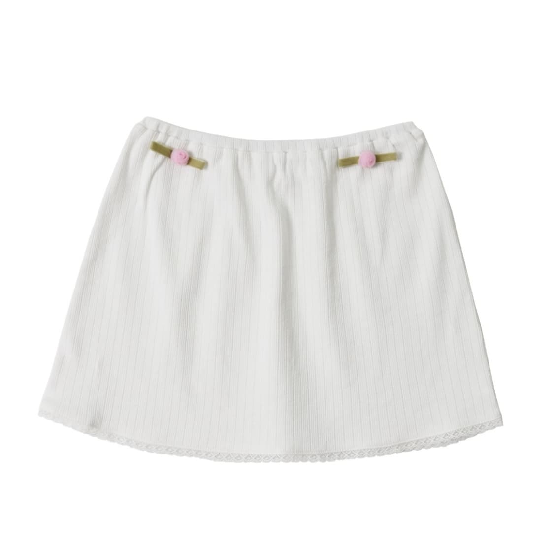 헤티 Hetit Pure Rose Cotton Skirt (White) 상품이미지1