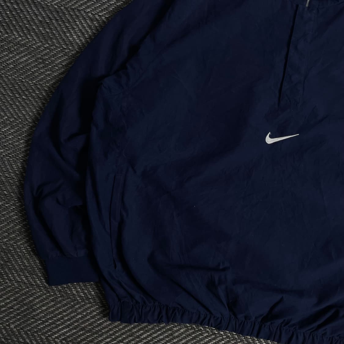 90s 나이키 올드스쿨 센터 스우시 우븐 아노락 웜업o 3227 상품이미지3