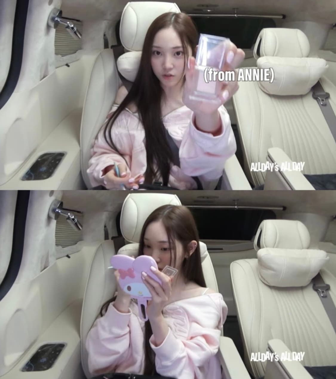 [택달린 새상품] GLOWNY 글로니 조던 후드집업 베이비 핑크 상품이미지2