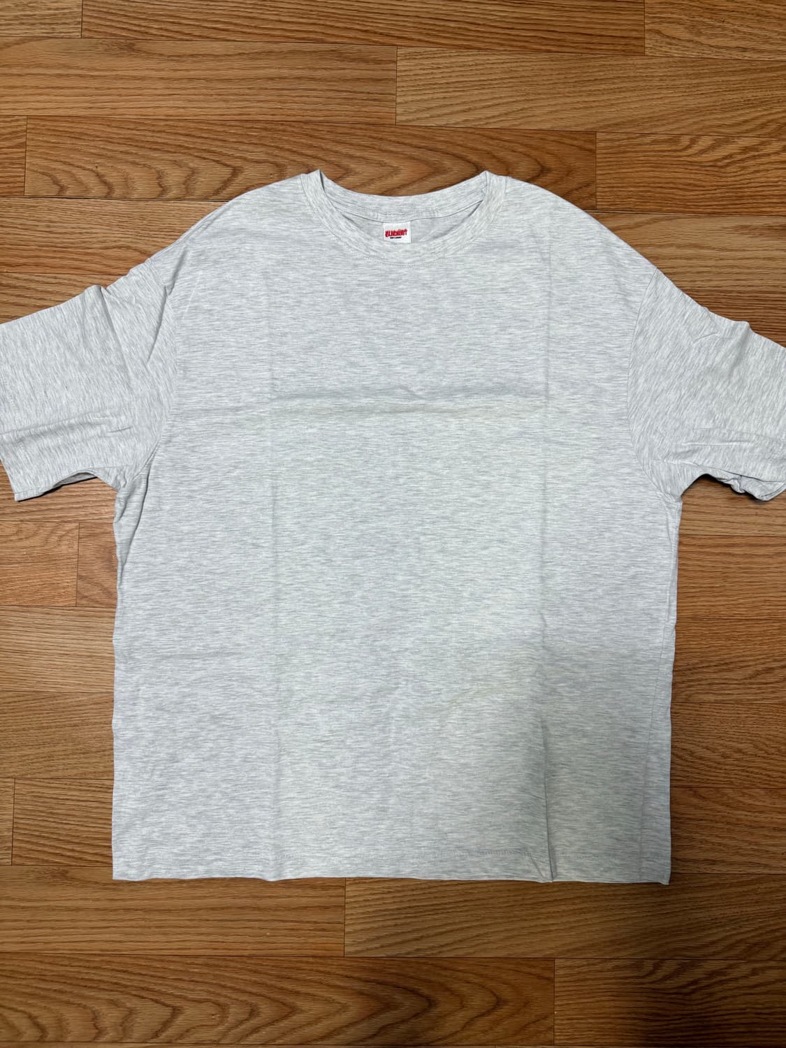 [XL] 블랙아웃 그레이 무지 티 팝니다! 상품이미지1