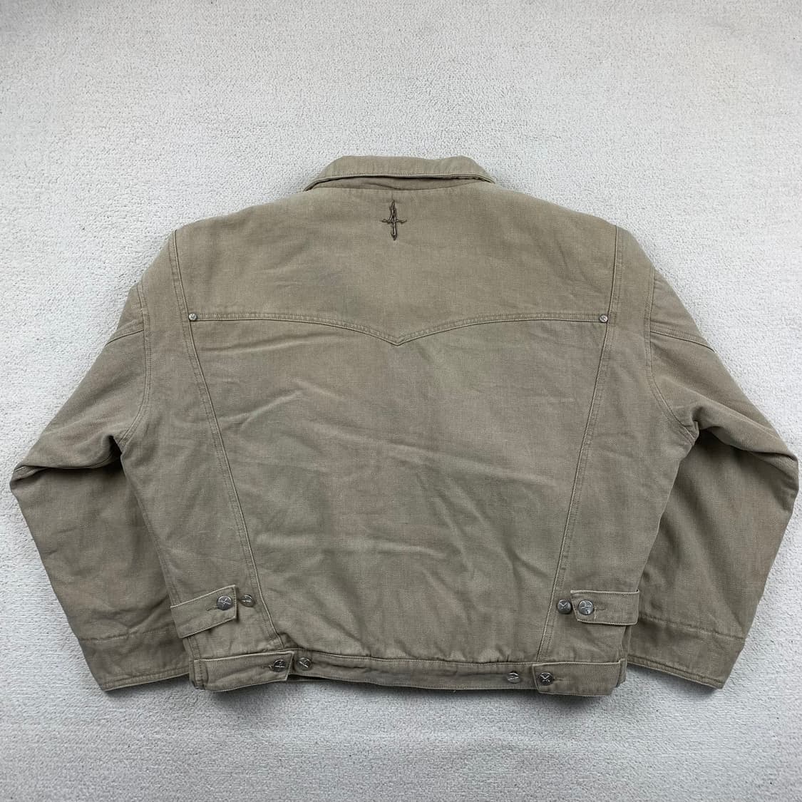 낫포너드 웨스턴 크롭 옥스포드 워크 자켓 베이지 상품이미지4