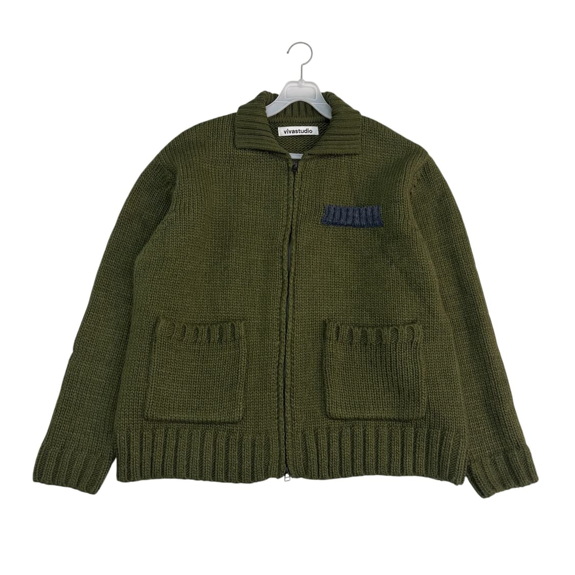 비바스튜디오 체스터 집업 울 가디건 상품이미지1
