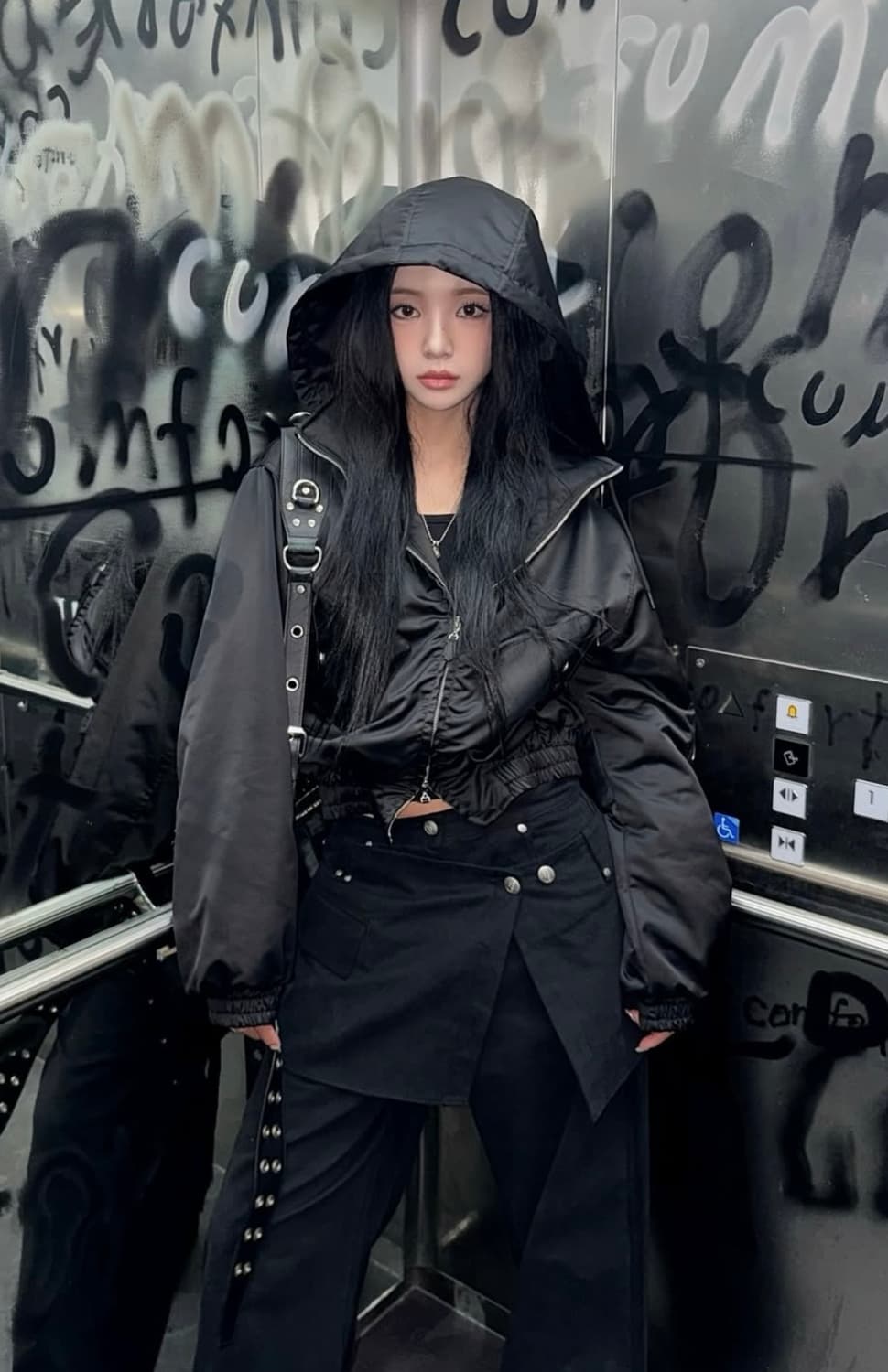 더오유 VINTAGE COTTON LAYER SKIRT-PANTS 상품이미지1