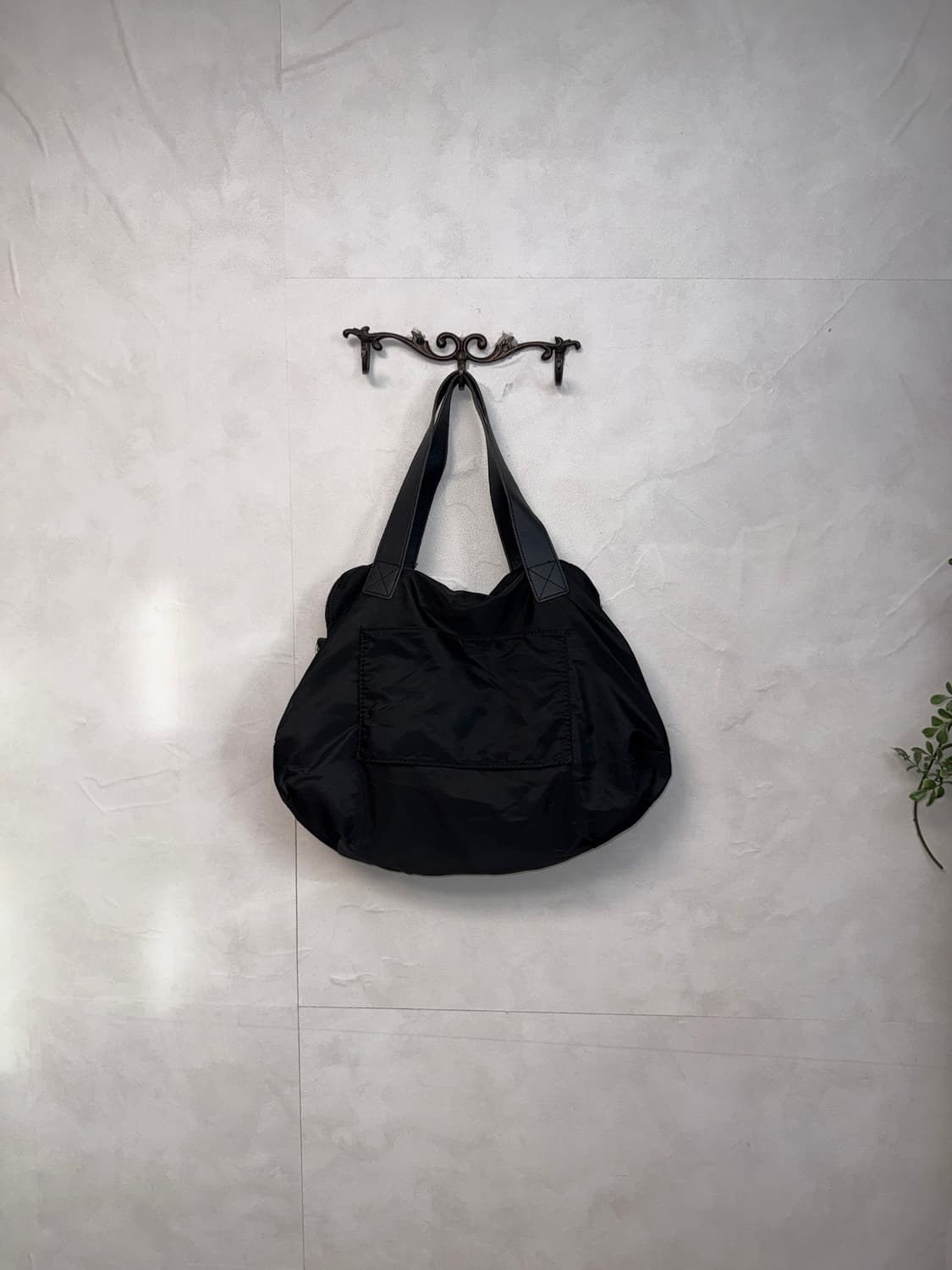 Black kitty face tote bag 상품이미지4