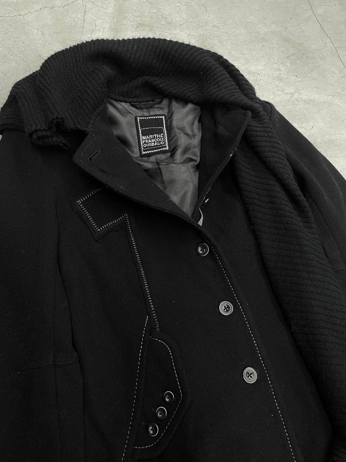 00’s Marithé François Girbaud Drape coat 상품이미지7