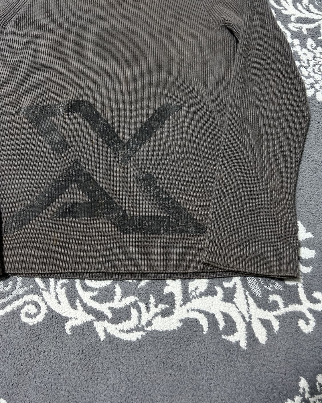 아르마니 익스체인지 하이넥 하프 짚 니트 상품이미지7