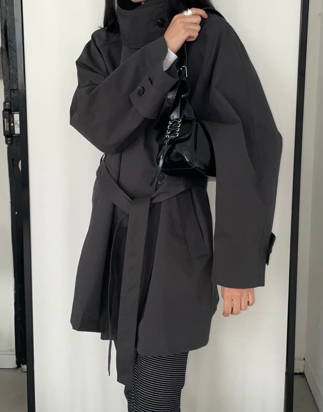 피키소사이어티 챠콜 트렌치 코트 상품이미지1