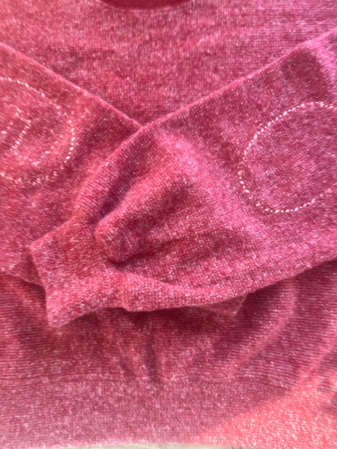 카락터 Intarsia wool blended knit / Red 상품이미지6