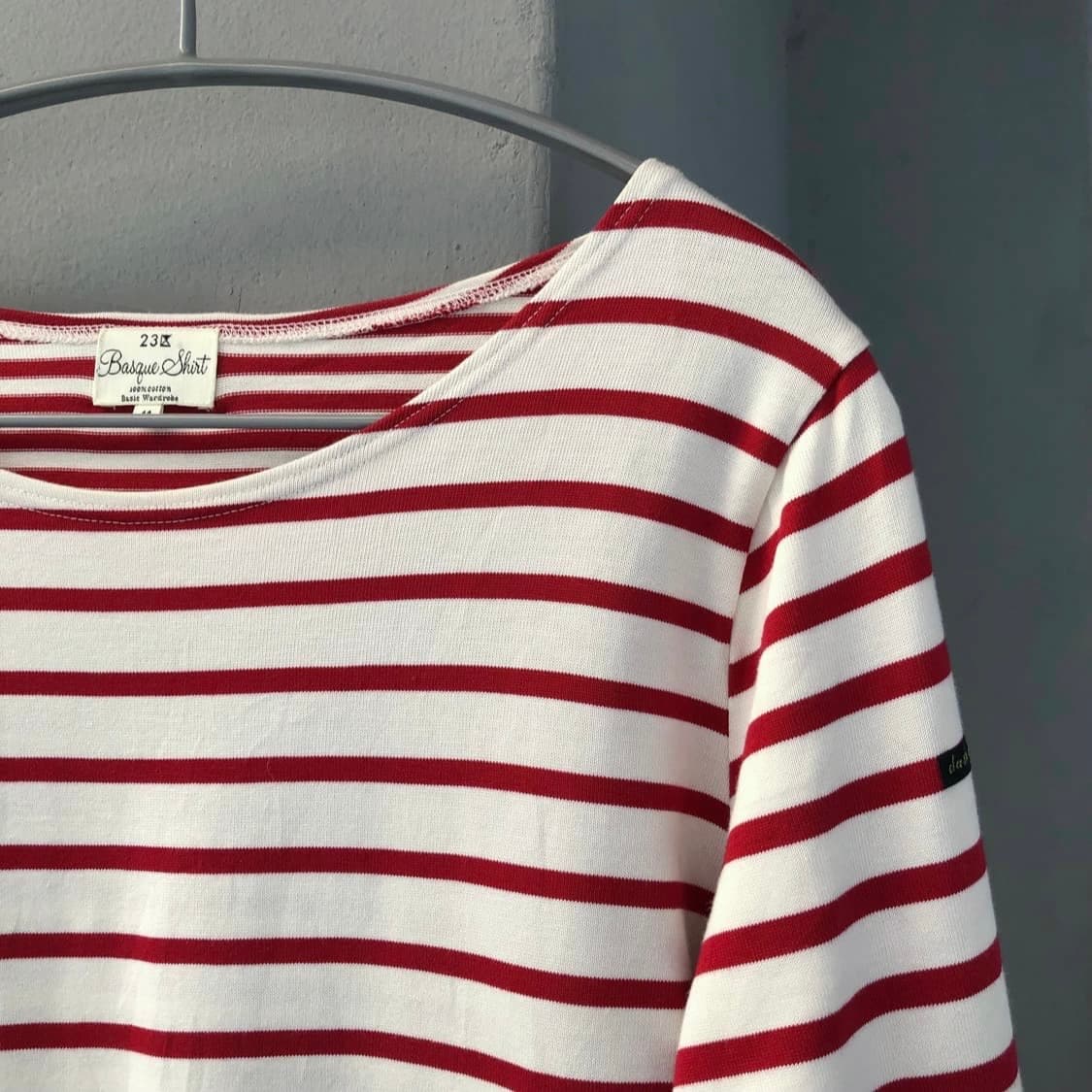 23X red stripe tee 레드 단가라티 상품이미지2