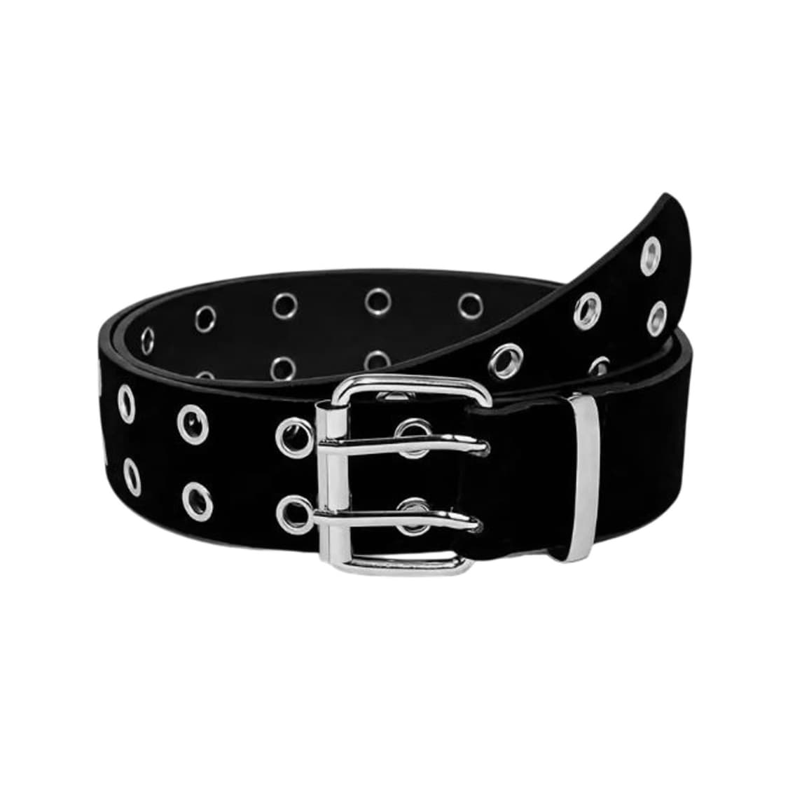[Double Ring Belt] 블랙 하드웨어 벨트 상품이미지1