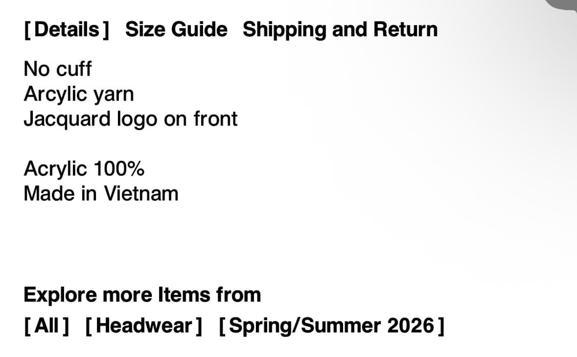 디스이즈네버댓) SP-Logo No Cuff Beanie LG F 상품이미지3