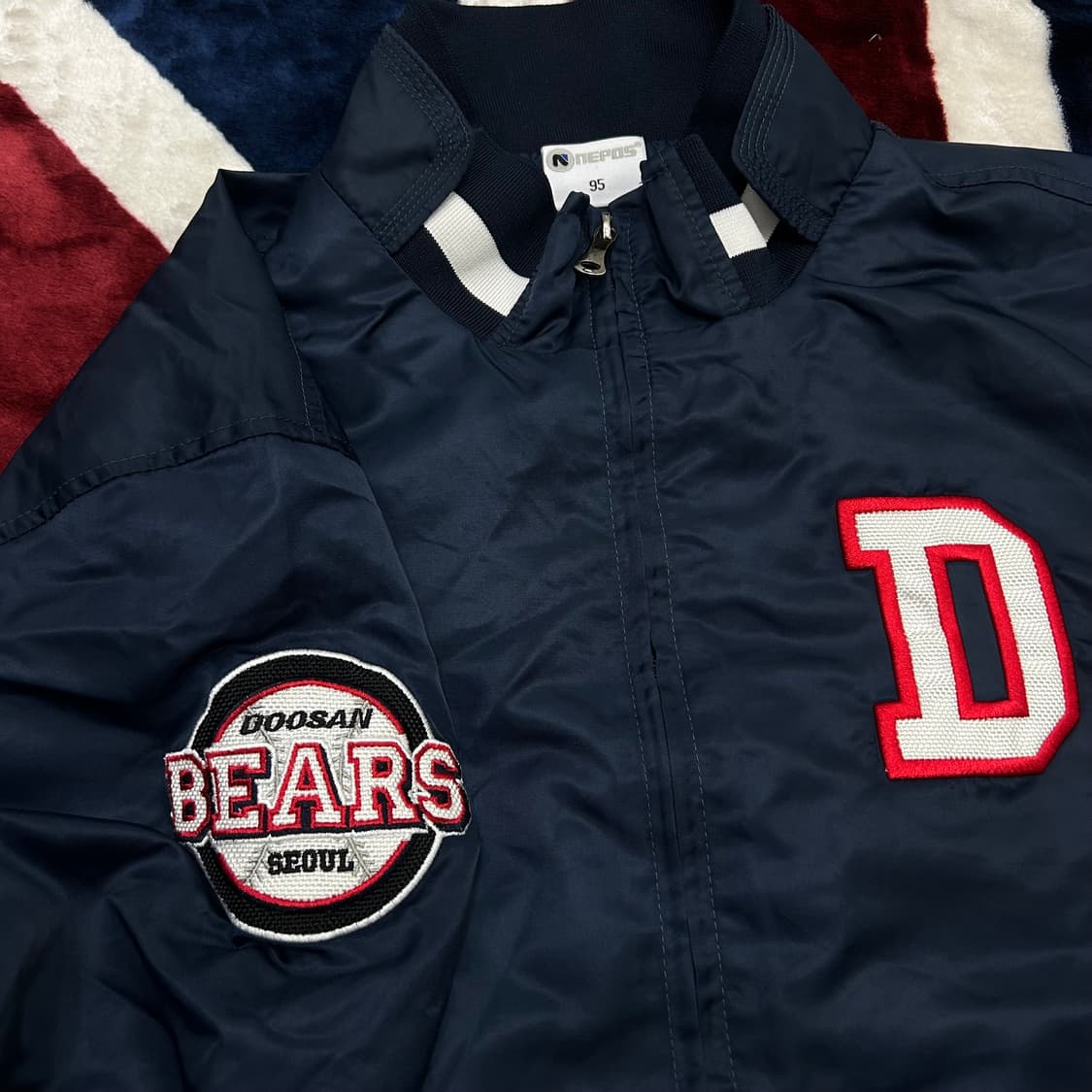 [95]두산베어스 바람막이/짙은네이비 상품이미지4