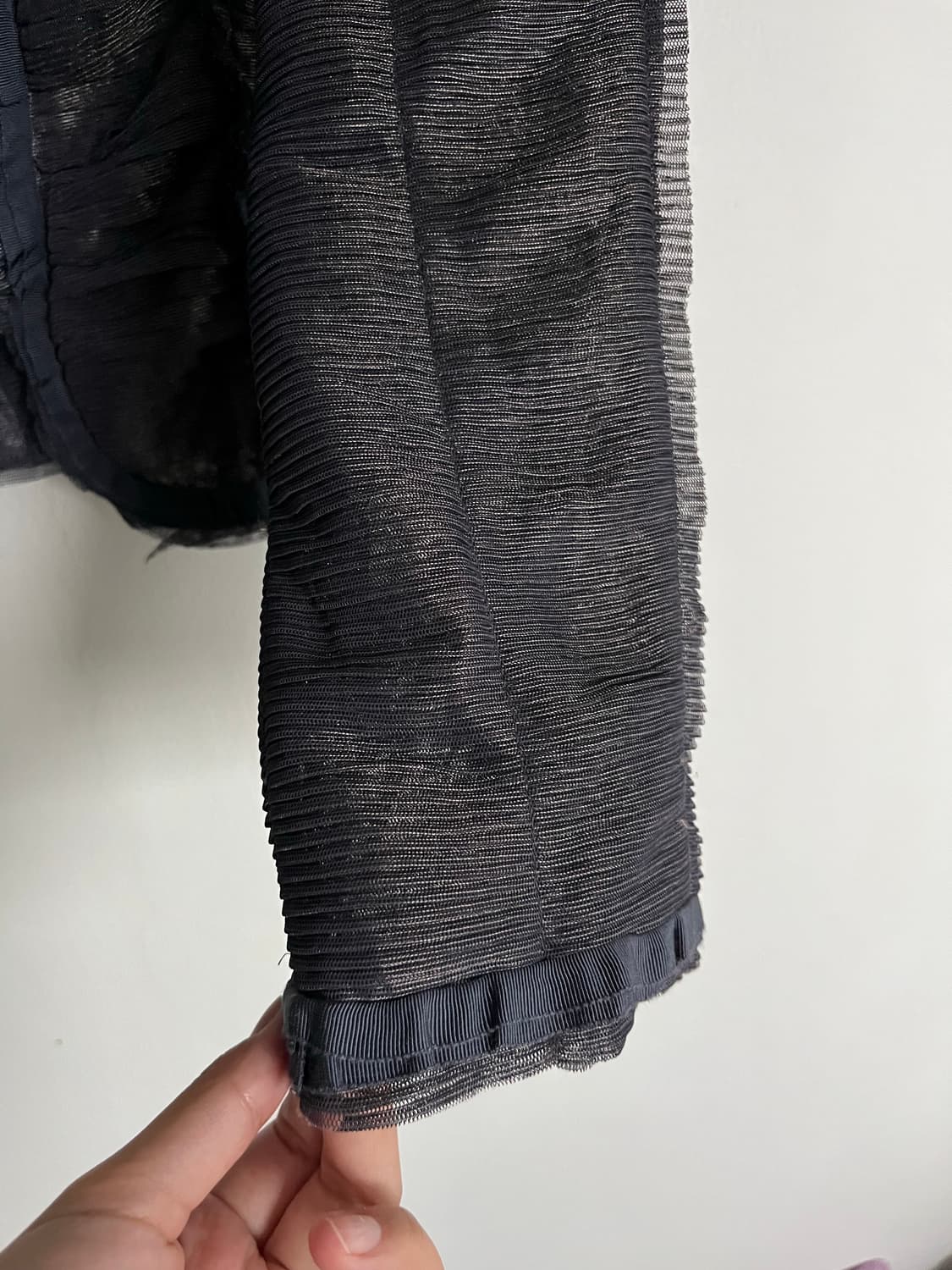 랑방 글리터 셔링 시스루 자켓 상품이미지3