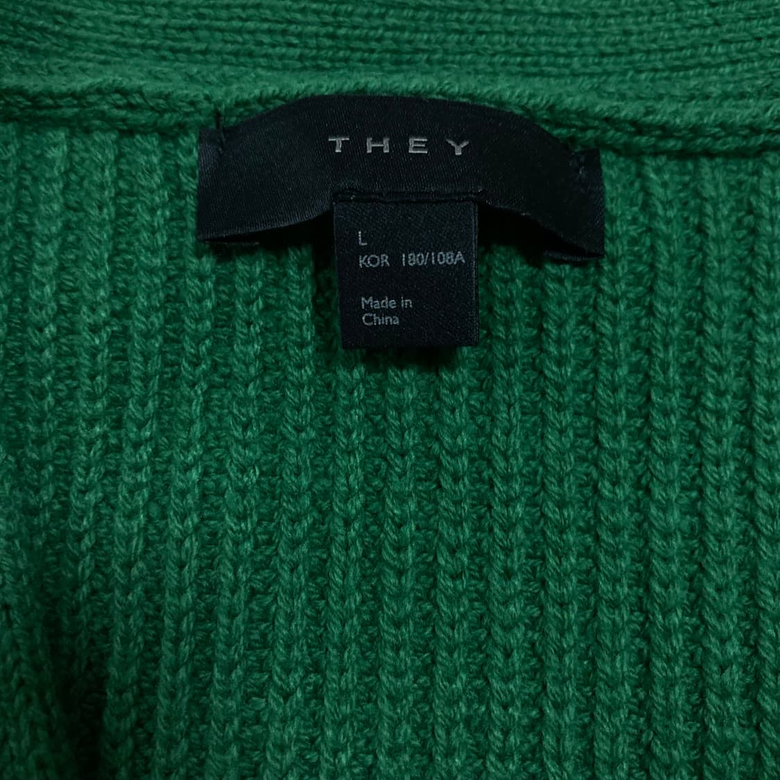 THEY 데이 그린 컬러 니트 가디건 상품이미지3