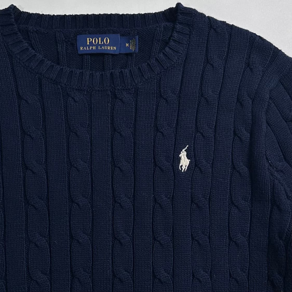 폴로 랄프로렌 네이비 케이블 니트 상품이미지3