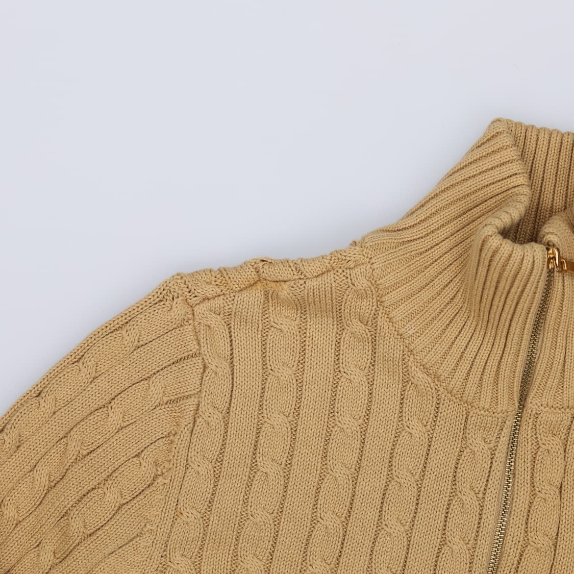 M 로렌 랄프로렌 여성 케이블 니트 집업 자켓 4188 상품이미지5