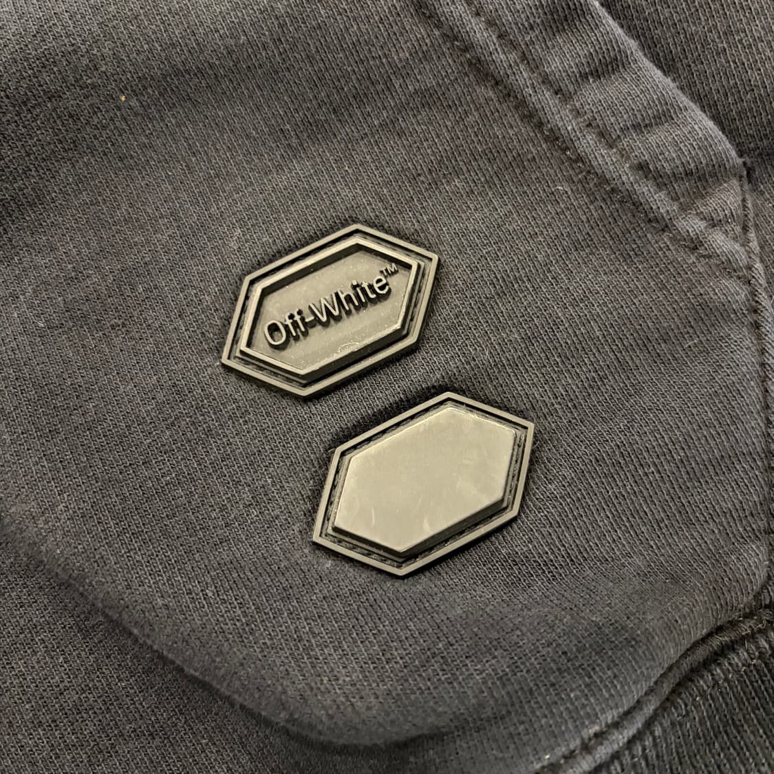 [M] 오프화이트 워터풀 폭포 프린팅 블랙 후드티 C241 상품이미지6