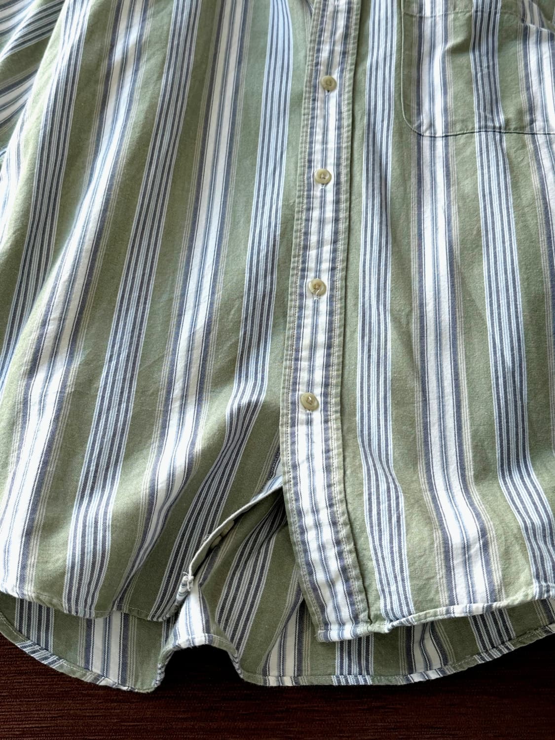 Natural cotton stripe design H/S shirt 상품이미지3