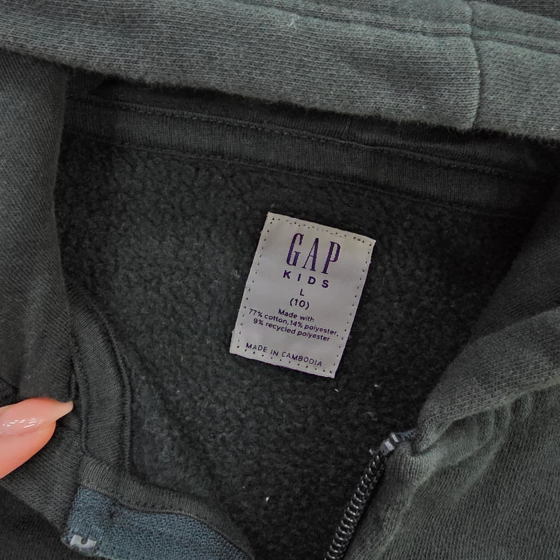 [10] 갭 주니어 양털 후드 집업 자켓 1230J 상품이미지2