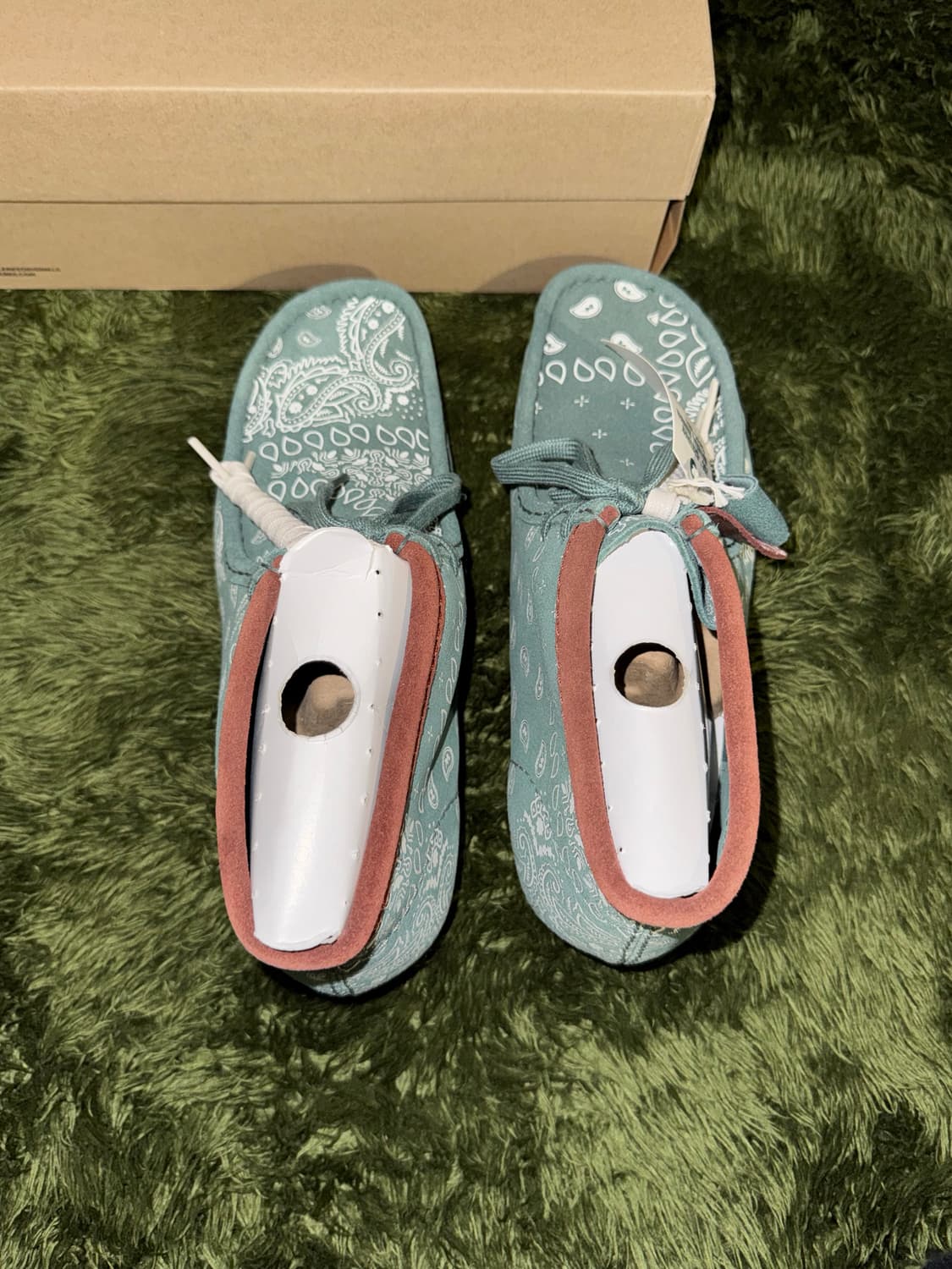 [265] Clarks 클락스 왈라비 부츠 그린 페이즐리 상품이미지3