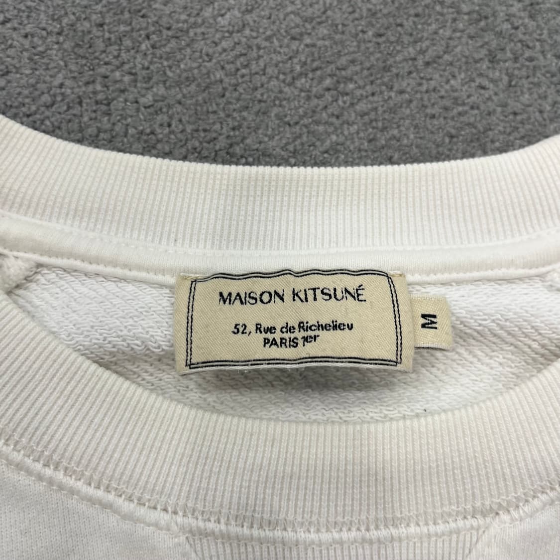 M 메종키츠네 폭스 헤드 패치 맨투맨 상품이미지5