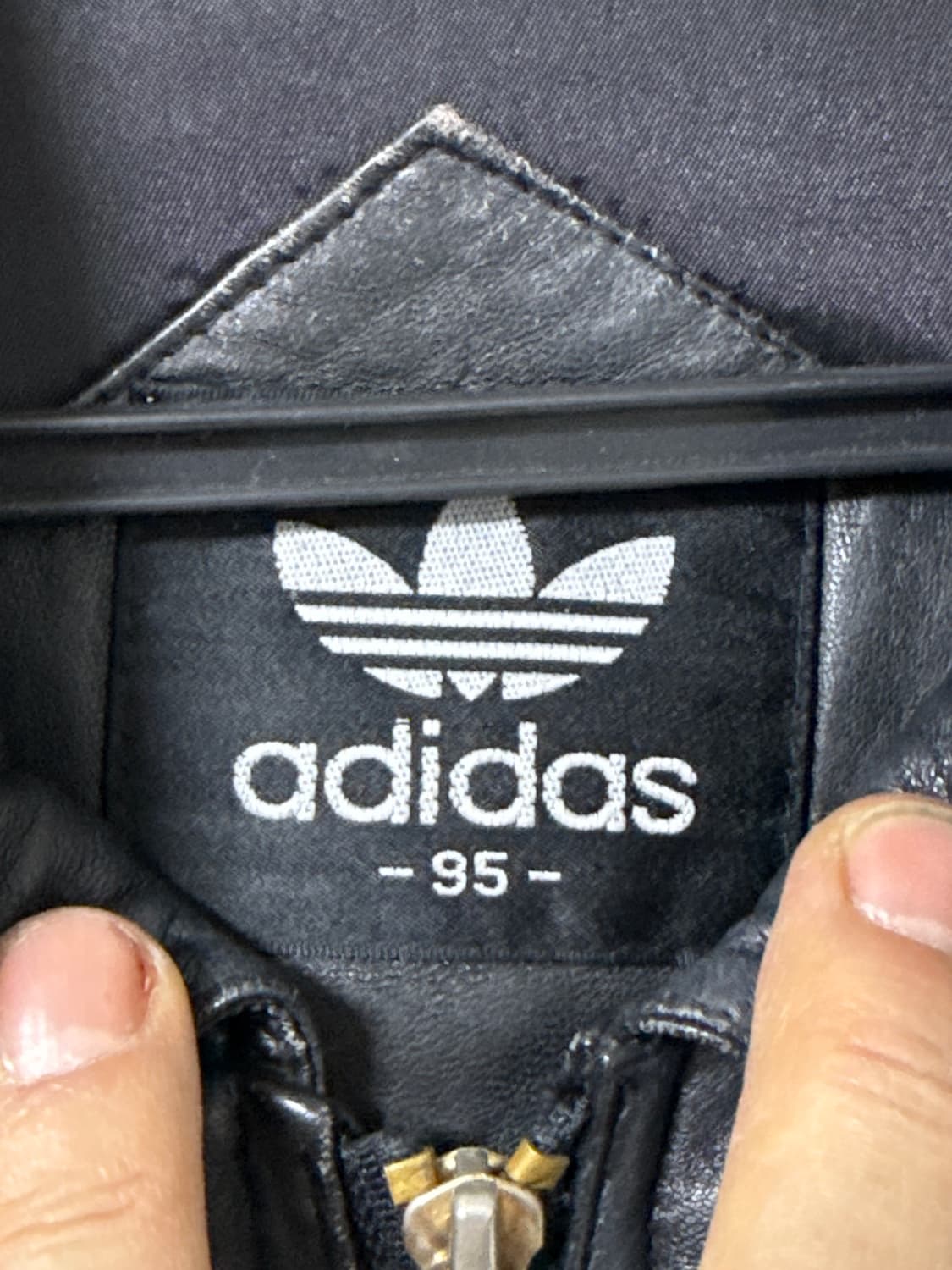 빈티지 아디다스 삼선 양가죽 크롭누빔자켓 상품이미지8