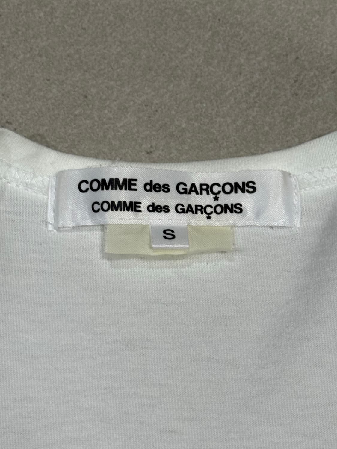 2016 꼼데가르송 이중 프릴 밑단 레이어드용 긴팔 티셔츠 상품이미지3