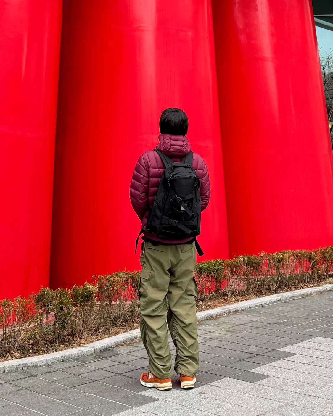 (M) 디스이즈네버댓 PERTEX 다운 풀오버 경량 패딩 버건디 상품이미지2