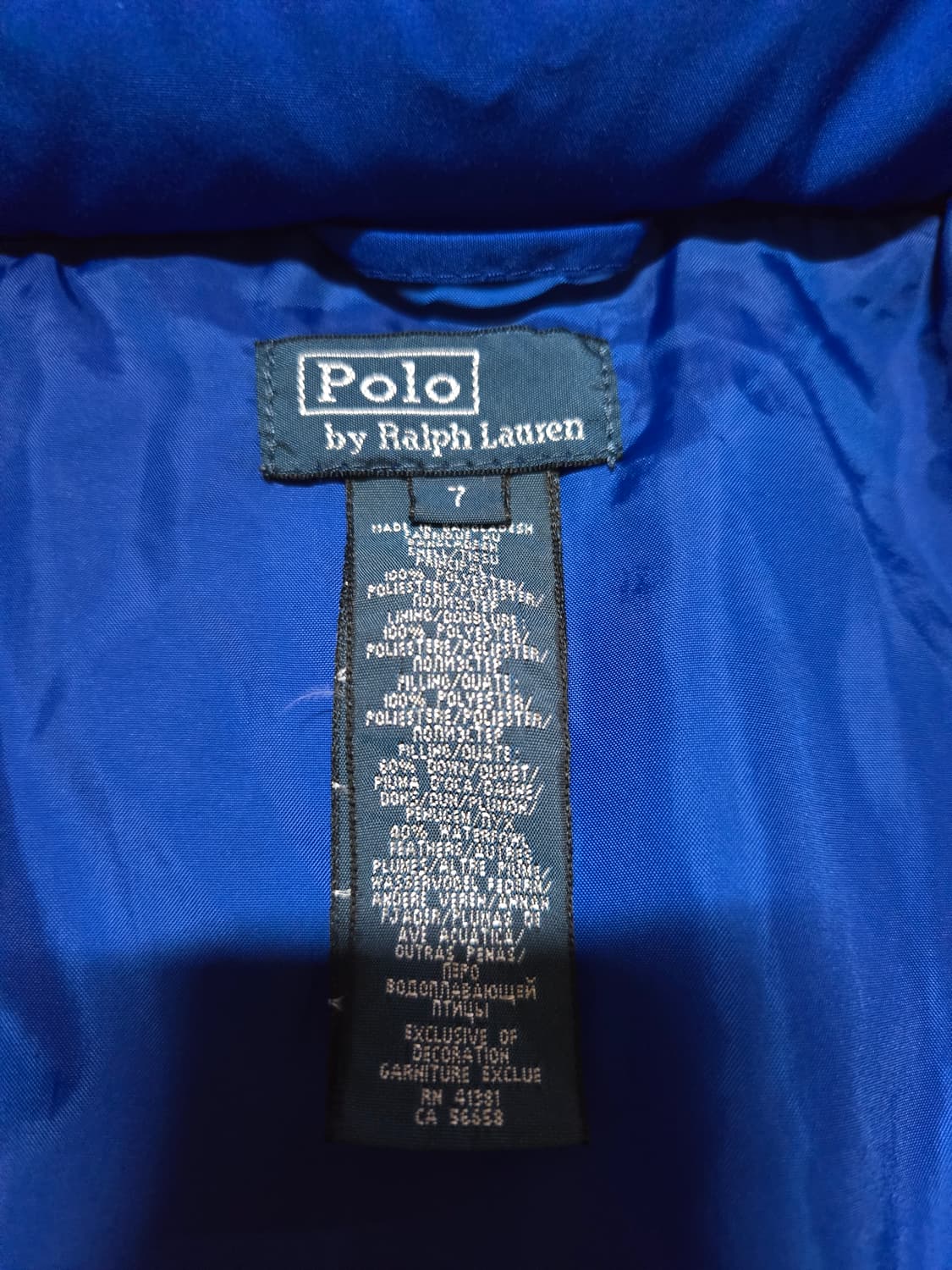 폴로 랄프로렌 아동 빅포니 다운 패딩(6~7세) 상품이미지7