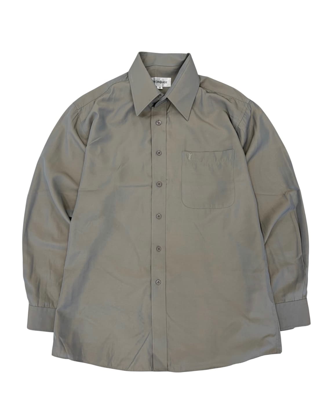 00s YSL 생로랑 셔츠 카키그레이 (L)  상품이미지1