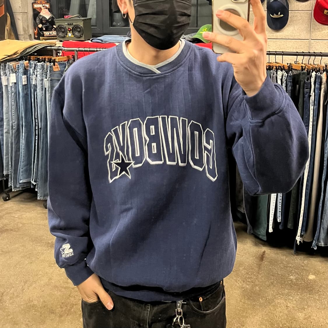 90s NFL 댈러스 카우보이 스웻셔츠 (105) 상품이미지5