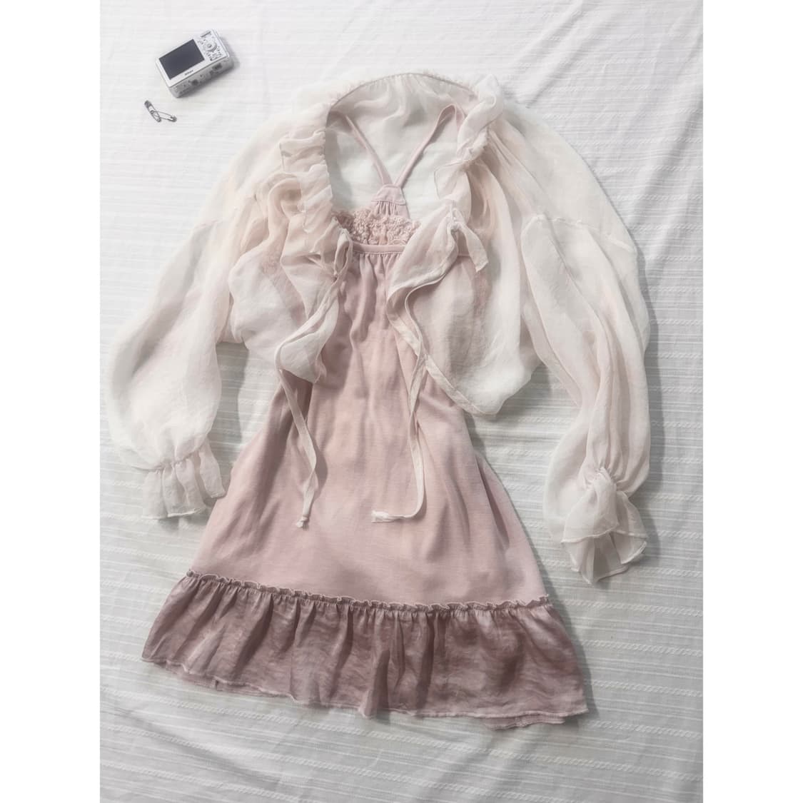 타이 넥 볼레로 상품이미지1