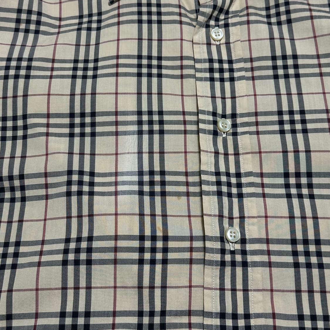 2XL 버버리 슬림핏 노바체크 셔츠 상품이미지6