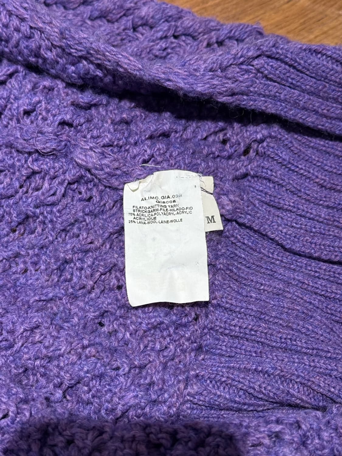 막스앤코 퍼플 니트 웨이스트 스트랩 가디건 상품이미지9