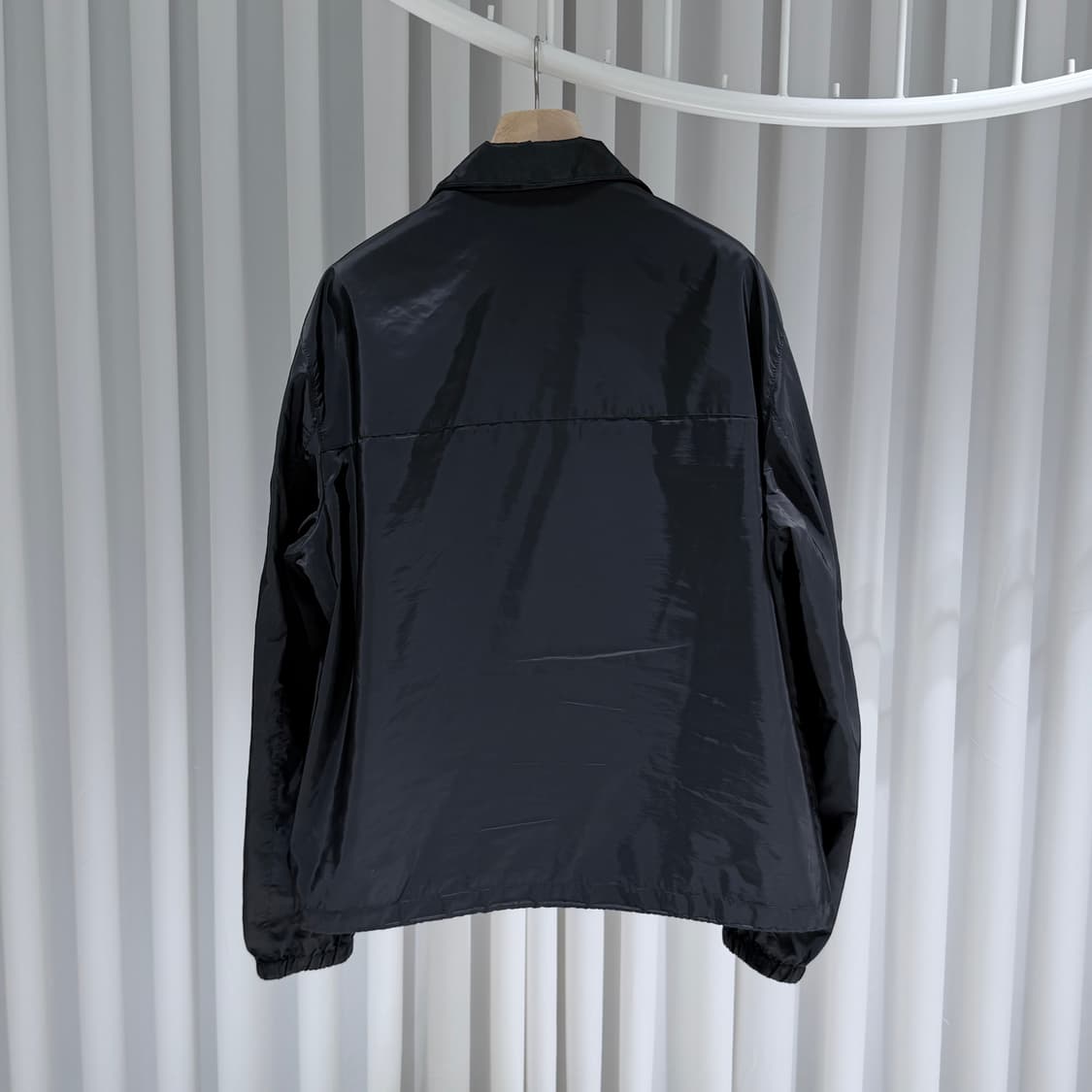 (S+/58) / 프라다 삼각로고 나일론 블랙 바람막이 상품이미지6
