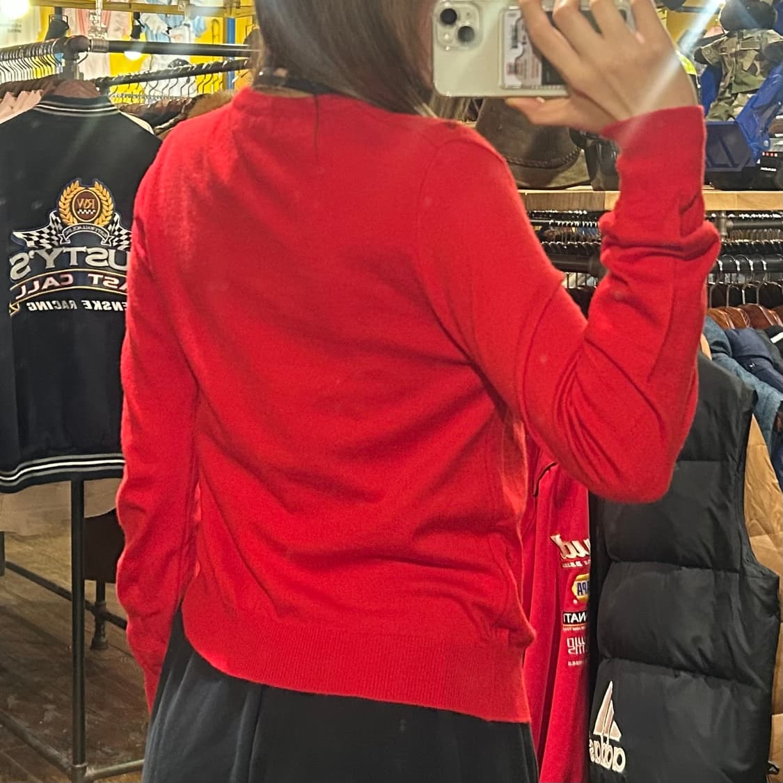 [HI] 폴로 랄프로렌 니트 가디건 레드 상품이미지5